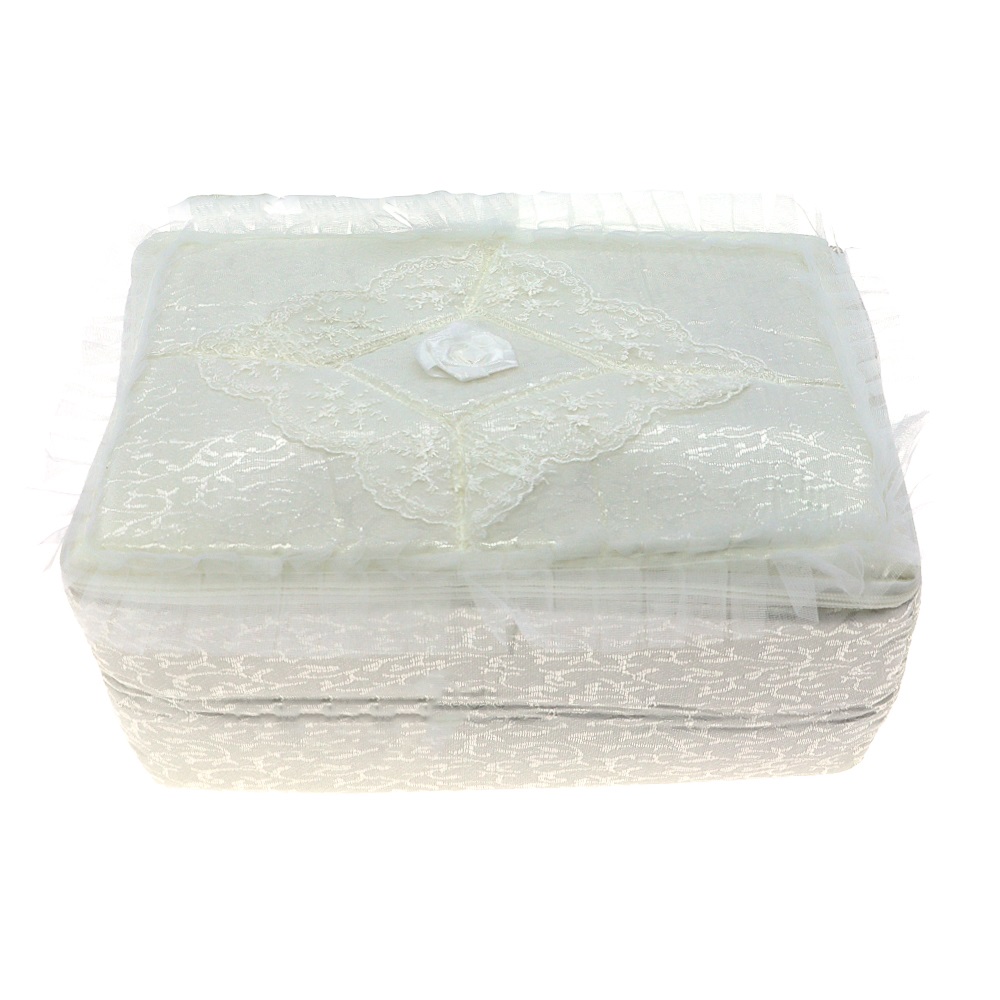 Nergiz Çeyiz Kdk Süngerli 1 No Yazma Hurç 30X35 Cm - Ekru - PAKET İÇİ TEK RENK