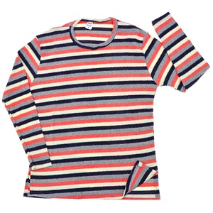 Bayan Kalın Çizgili Bisiklet Yaka Raporlu Anne Badisi M-2XL - Karışık Renk - M-L-XL-2XL