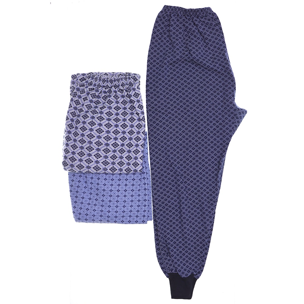 Buhara 2110,02 Erkek Kışlık Uzun Ribana Manşetli Pijama Tek Alt 2XL