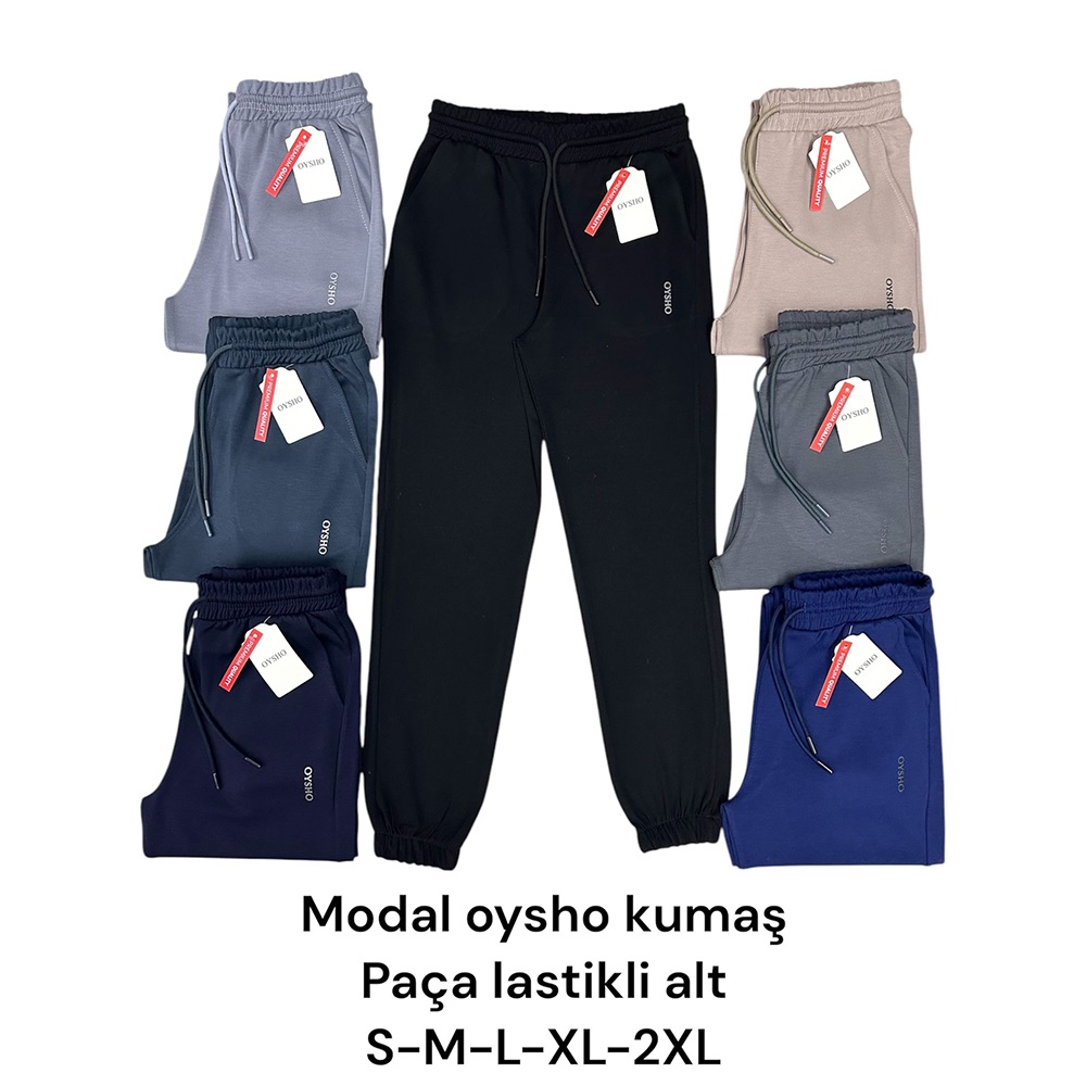 Oysho M 2178 Bayan Modal Lastik Paça Pantolon S-2XL(5 Li)