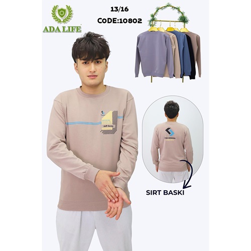 Ada Life 11802 Erkek Çocuk 2 İp Csg Desıng Baskılı Sweat 13-16 Yaş - Karışık Renk - 13-16 YAŞ