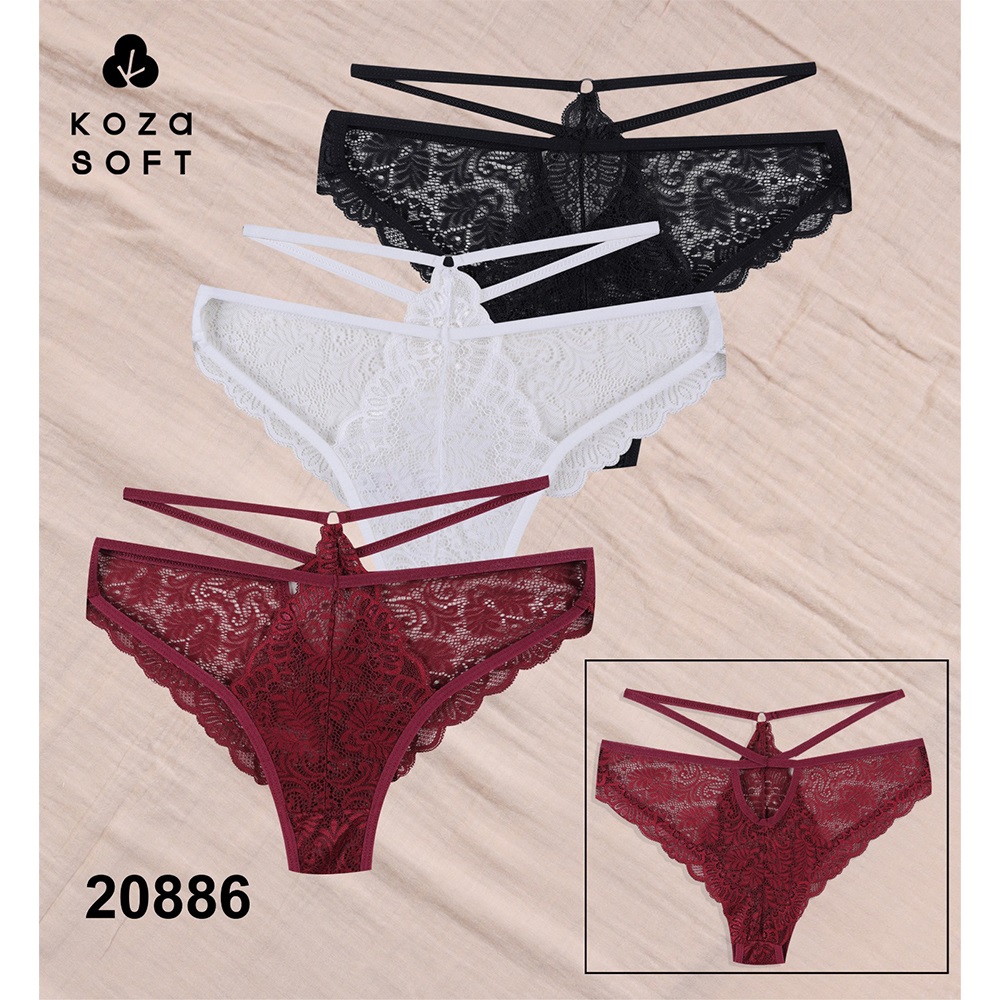 Koza 20886 Bayan Dantelli Bikini Külot (10 Lu)