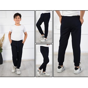 Boniboom 902 Erkek Çocuk Kompak Penye Düz Eşofman Alt 9-12 Yaş