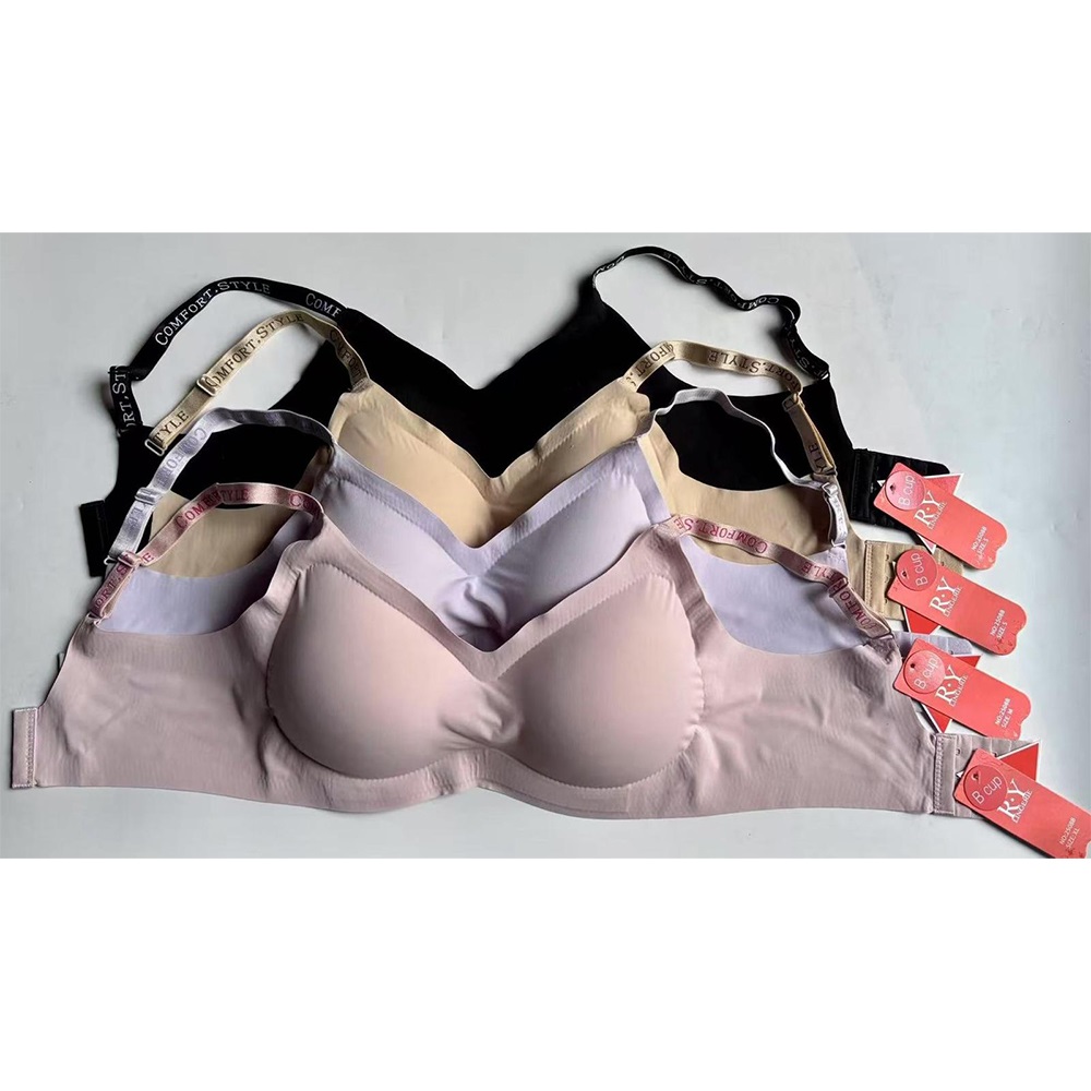 R.Y 2508 Bayan Pedli Telsiz Lazer Kesim Sütyen S-XL - Siyah - S-M-L-XL