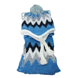 Cemal Çocuk Welsoflu Triko Örme Desenli Bere Eldiven Atkı 3 Lü Takım 4-8 Yaş - Karışık Renk - 4-8 YAŞ