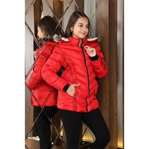 Lasgaris 3002 Kız Çocuk Jesica Cep Çıtçıtlı Kız Kaban 5-8 Yaş (4 Lü)