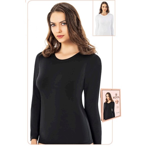 Kota 6617 Bayan Modal Uzun Kol Atlet - Siyah - L