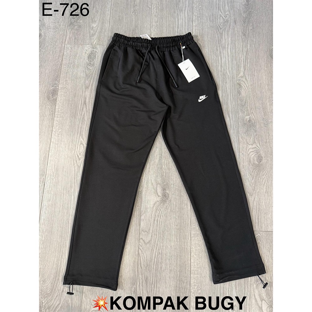 Atrax E-726 Erkek Kompak Penye Baggy Nıke Baskılı Ayarnabilir Lastik Paça Eşofman Alt S-2XL