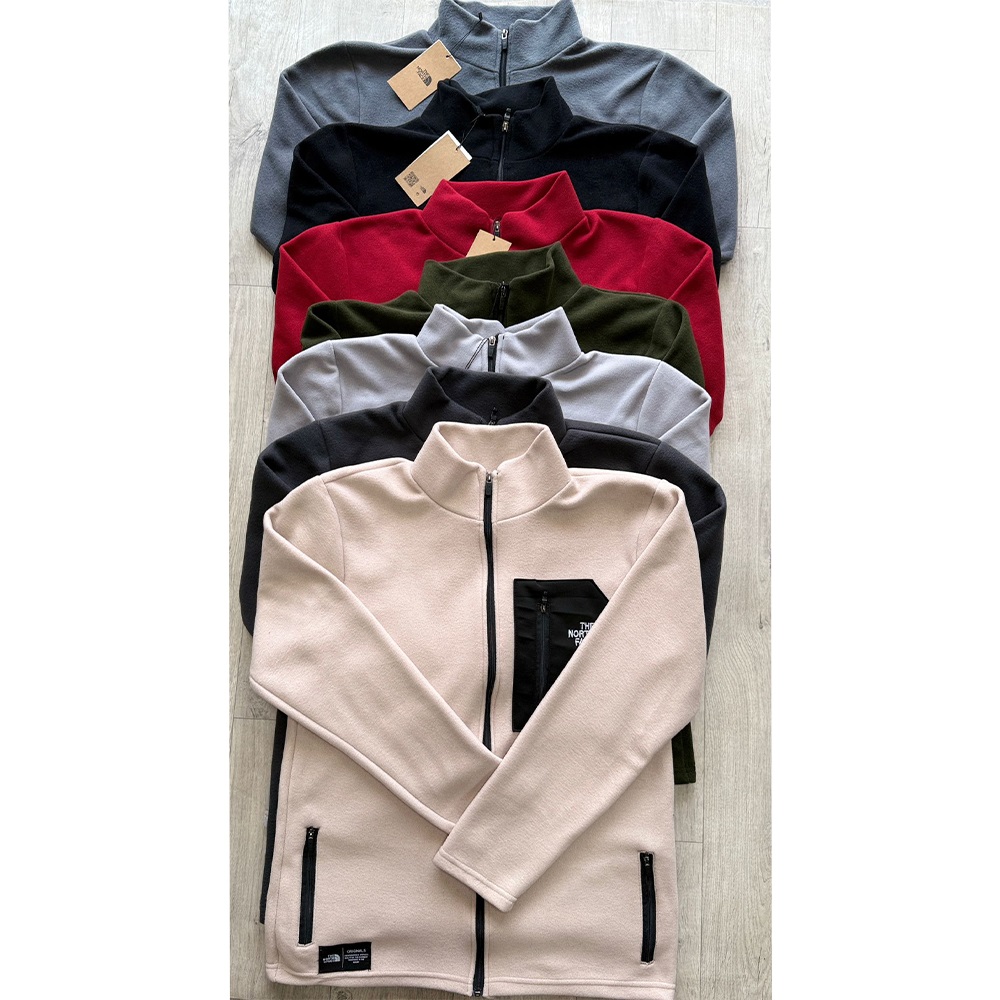 The North Face Erkek Polar The North Face Nakışlı Ön Garnili Fermuarlı Sweat Ceket S-2XL