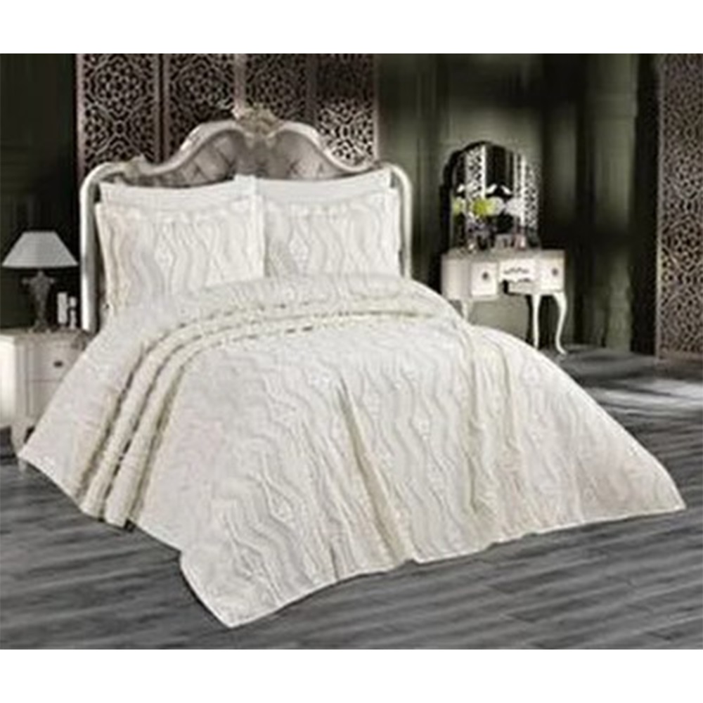 Alfima Yumoş Zebra Çift Kişilik Pike Takımı 250X260 Cm - Karışık Renk - 250X260 CM