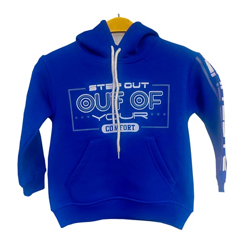 Kardeşler Lıfe Erkek Çocuk 3 İplik Kapşonlu Out of Baskılı Sweat 9-12 Yaş