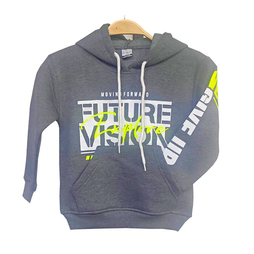 Kardeşler Lıfe Erkek Çocuk 3 İplik Kapşonlu Fature Vısıon Baskılı Sweat 9-12 Yaş - Karışık Renk - 9-12 YAŞ