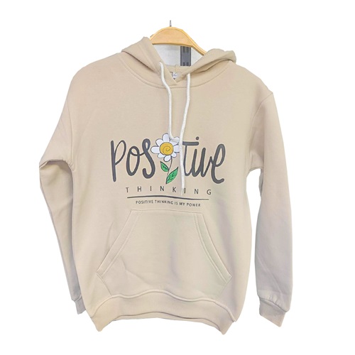 Kardeşler Lıfe Kız Çocuk 3 İplik Kapşonlu Positive Baskılı Sweat 5-8 Yaş - Karışık Renk - 5-8 YAŞ