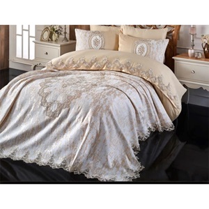 Kasso Home Krc1293 Safir Çift Kişilik 6 Parça Pike Takım Seti 245X 255 CM - Karışık Renk - 245X255 CM