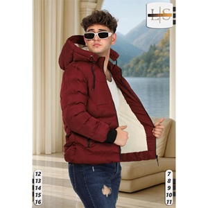 Lasgaris 5007 Erkek Petek Baskılı Keten Kapşonlu Kaban 7-11 Yaş (5 Li)