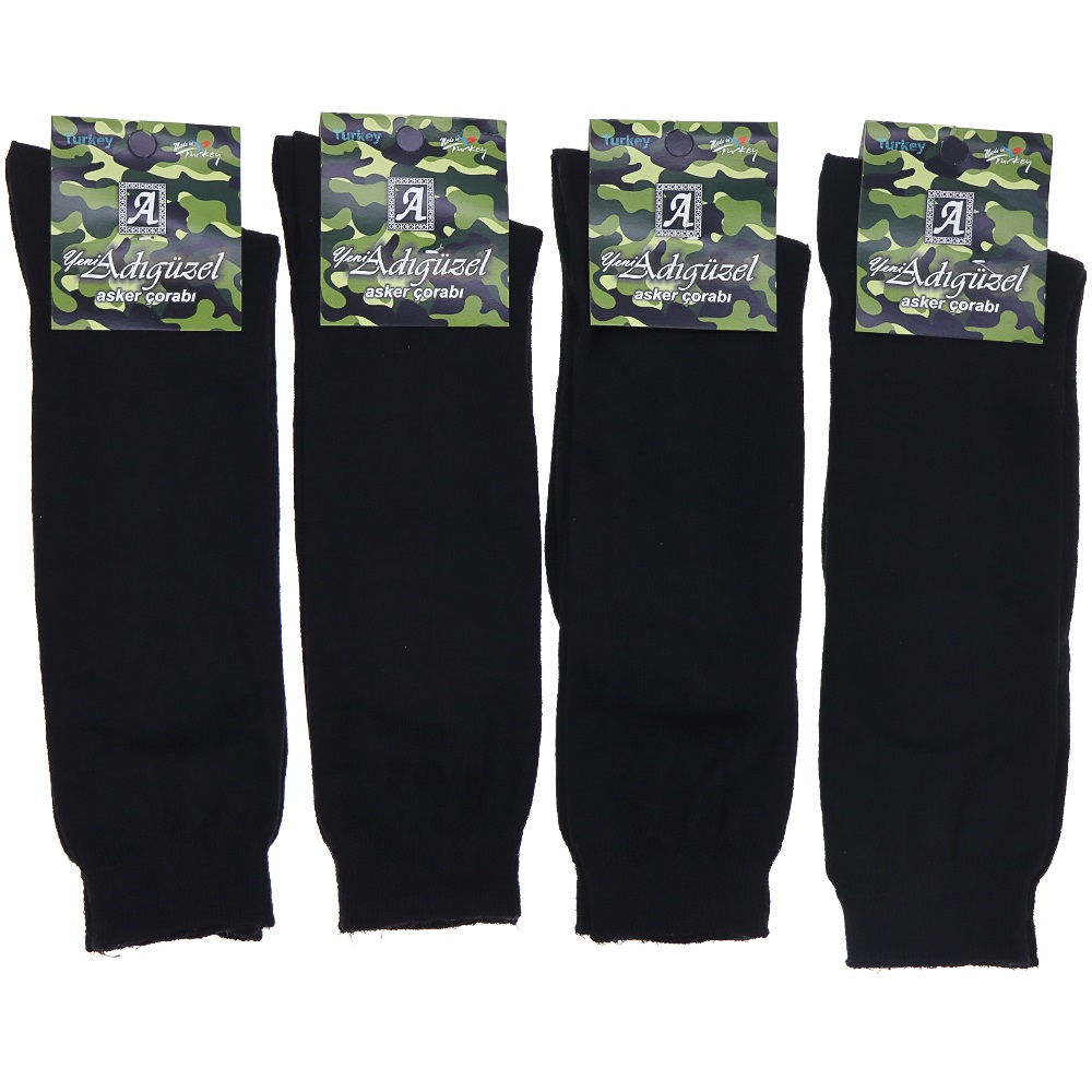 Adıgüzel 6829 Erkek Likralı Asker Çorabı