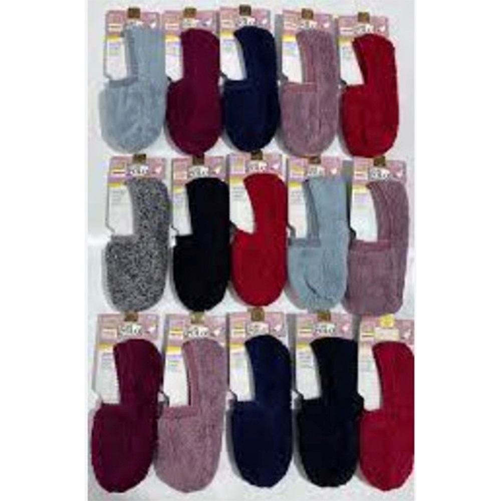 XGri Polo B-71 Bayan Peluş Lastikli Sneakers Çorap - Karışık Renk - ASORTİ