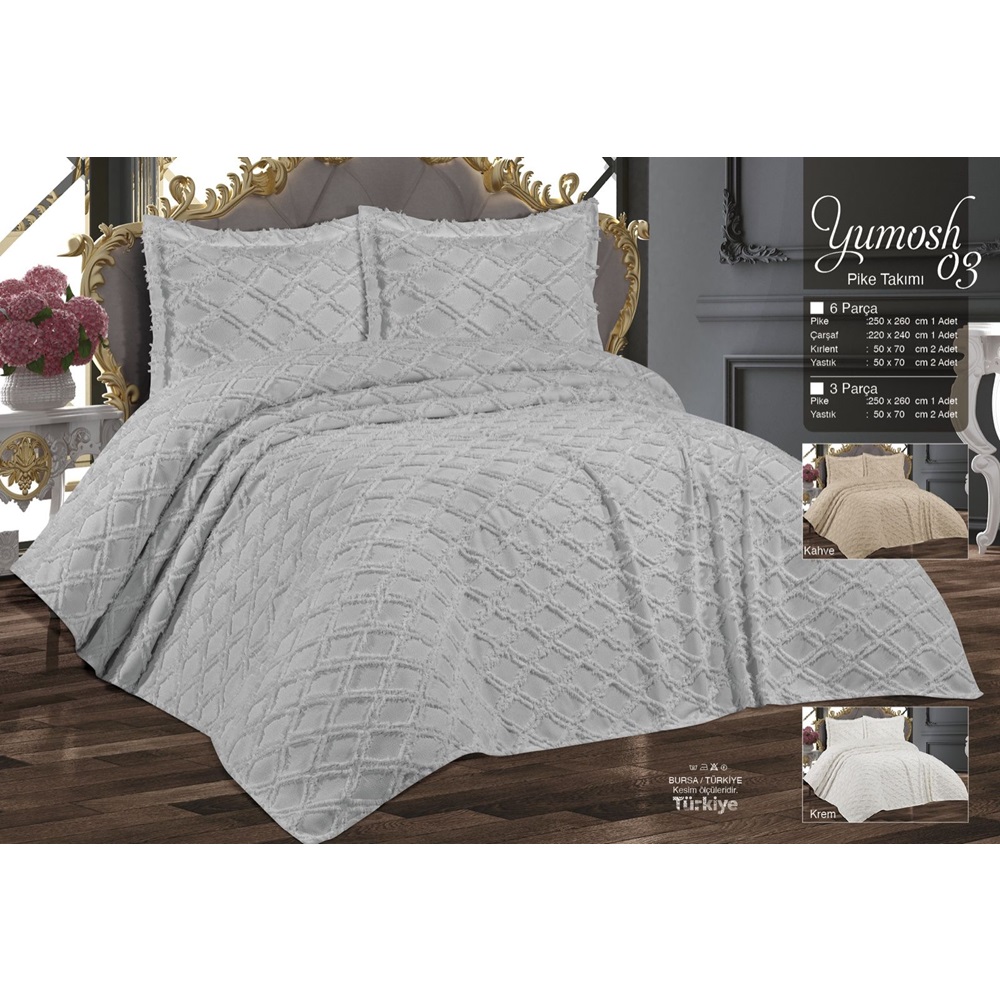 Prestij Yumoş Yakut Tek Kişilik 2 Parça Yatak Örtüsü 180X240 Cm - Karışık Renk - 180X240 CM