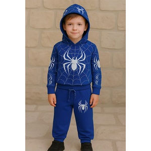 Spıderman 7554 Erkek Çocuk 3 İp Örümcek Adam Baskılı Kapşonlu Takım 7-10 Yaş - Karışık Renk - 7-10 YAŞ