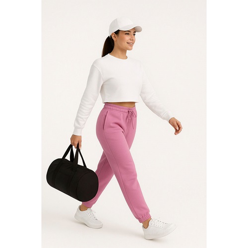 Sümeyye Bayan 3 İp Oysho Baskılı Paça Lastikli Eşofman Alt S-XL (4Lü) - Karışık Renk - S-M-L-XL