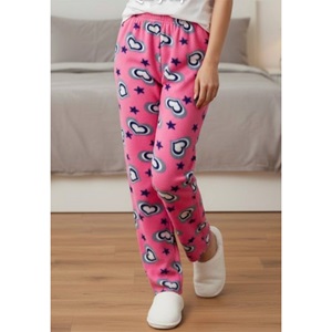 Rengoo 1090 Kız Çocuk Yumuş Baskılı Pijama Tek Alt 6-13 Yaş (8 Lİ)