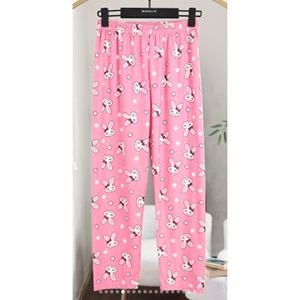 Rengoo 1090 Kız Çocuk Yumuş Baskılı Pijama Tek Alt 6-13 Yaş (8 Lİ)