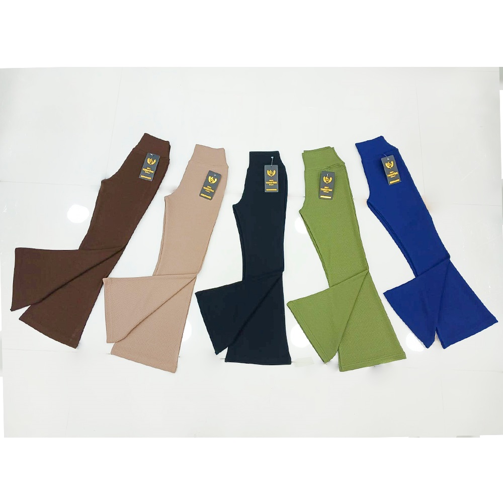 Tonbix 1649 Kiz Çocuk Zerda İspanyol Paça Tayt 11-15 Yaş - Karışık Renk - 11-15 YAŞ