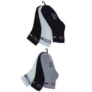 XGri Polo E-7 Erkek Likralı Uzun Konç Patik Çorap - Beyaz - PAKET İÇİ TEK RENK