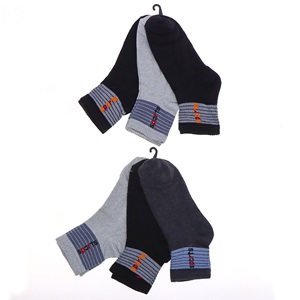 XGri Polo E-7 Erkek Likralı Uzun Konç Patik Çorap - Beyaz - PAKET İÇİ TEK RENK