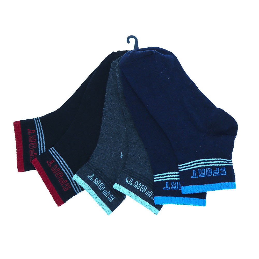 XGri Polo E-7 Erkek Likralı Uzun Konç Patik Çorap - Beyaz - PAKET İÇİ TEK RENK