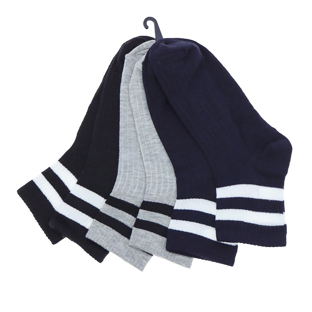 XGri Polo E-7 Erkek Likralı Uzun Konç Patik Çorap - Beyaz - PAKET İÇİ TEK RENK