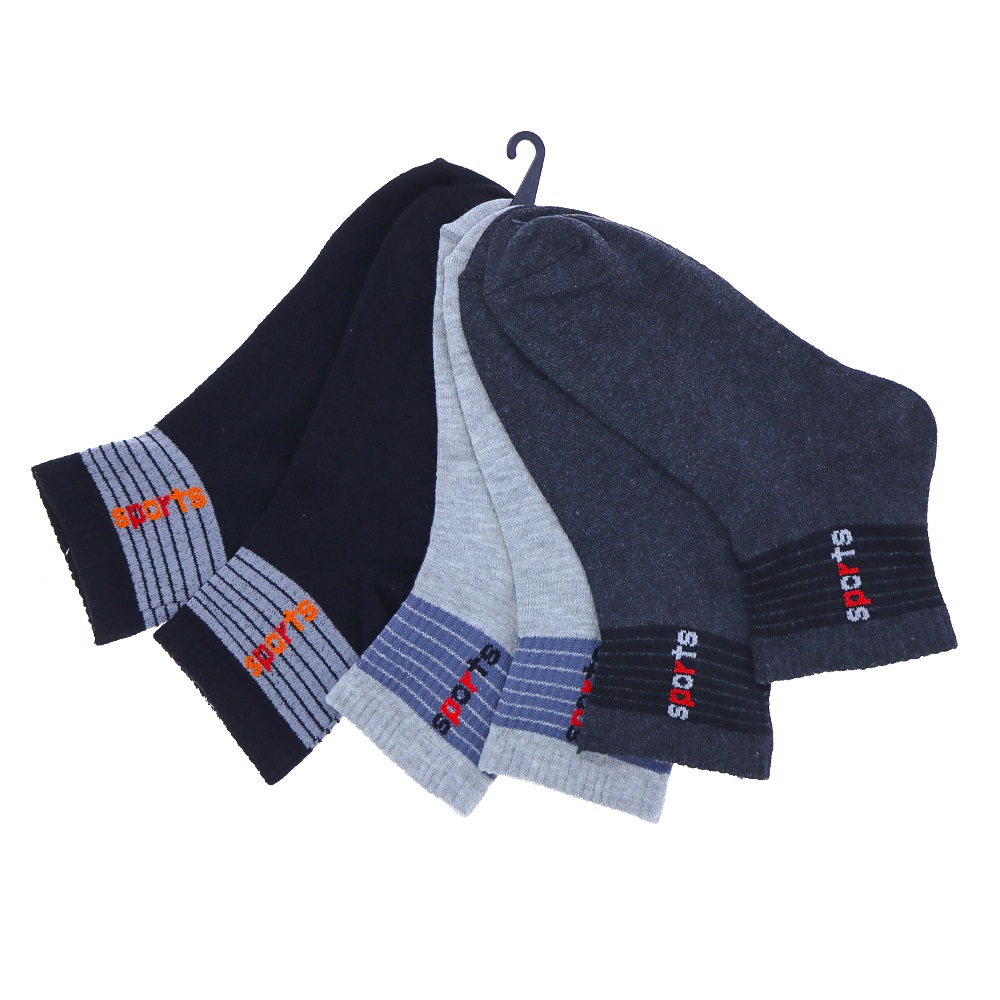 XGri Polo E-7 Erkek Likralı Uzun Konç Patik Çorap - Beyaz - PAKET İÇİ TEK RENK