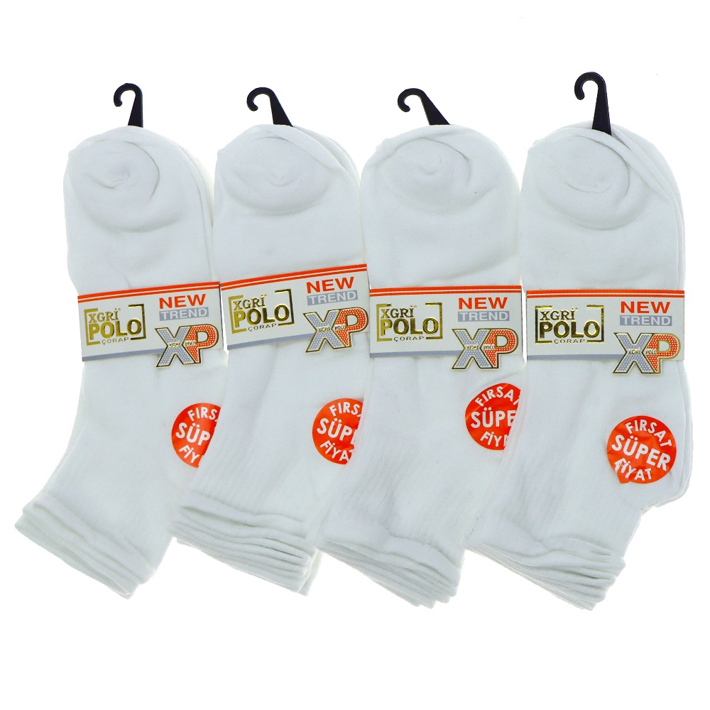 XGri Polo E-7 Erkek Likralı Uzun Konç Patik Çorap