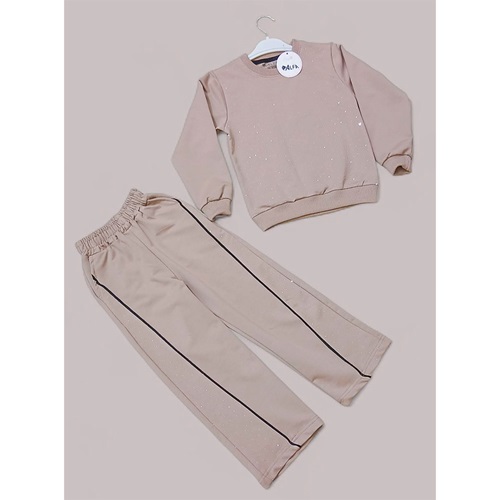 Alfa Kids 4221 Kız Çocuk 2 İp Taş Baskılı Takım 4-10 Yaş - Karışık Renk - 4-10 YAŞ