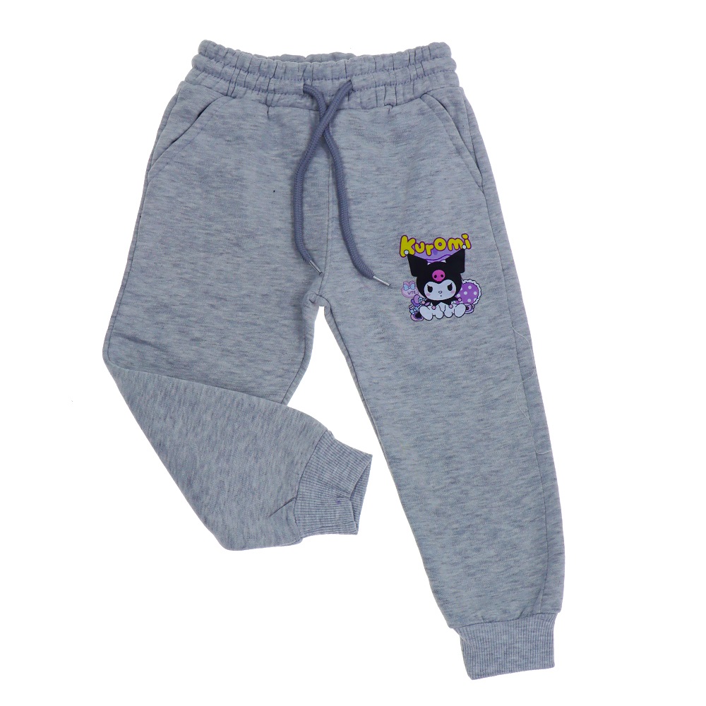 Uçar 1779-1 Kız Çocuk 3 İp Kuromi Baskılı Yan Cepli Paça Ribana Eşofman Alt 2-6 Yaş - Karışık Renk - 2-6 YAŞ