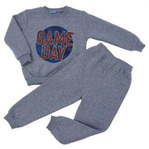 Damlanur Erkek Çocuk Şardonlu Desenli Takım 3-7 Yaş (5 Li)