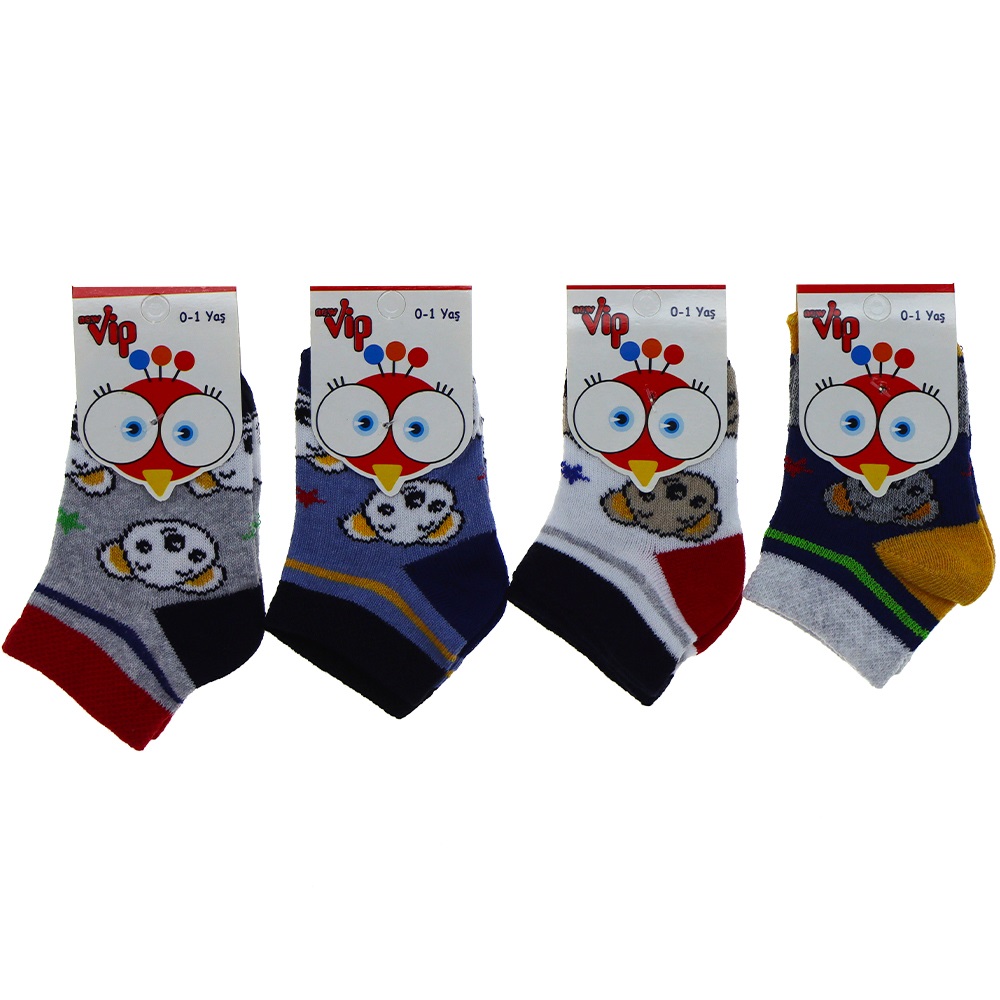 Vip 101 Desenli Mevsimlik Kız Bebe Soket Çorap