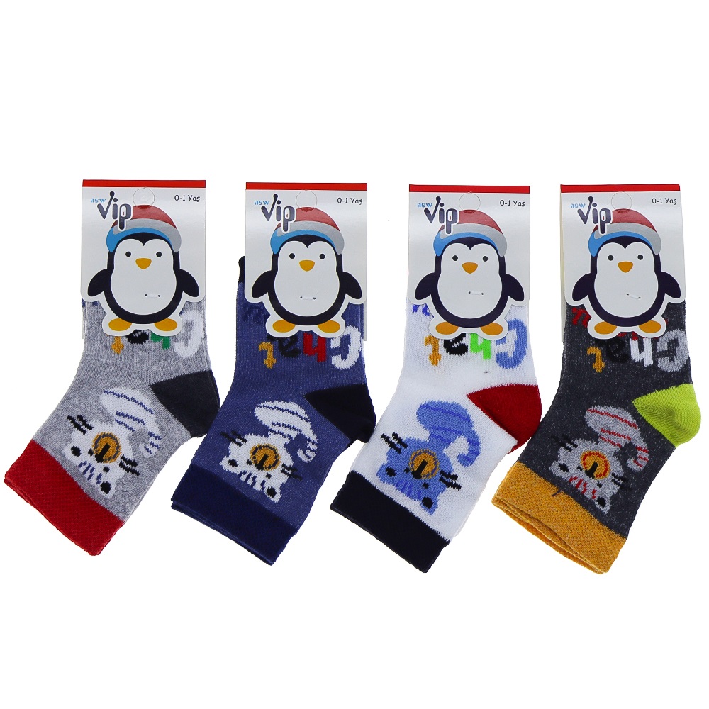 Vip 101 Desenli Mevsimlik Kız Bebe Soket Çorap
