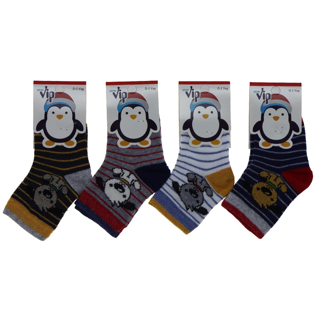 Vip 101 Desenli Mevsimlik Kız Bebe Soket Çorap