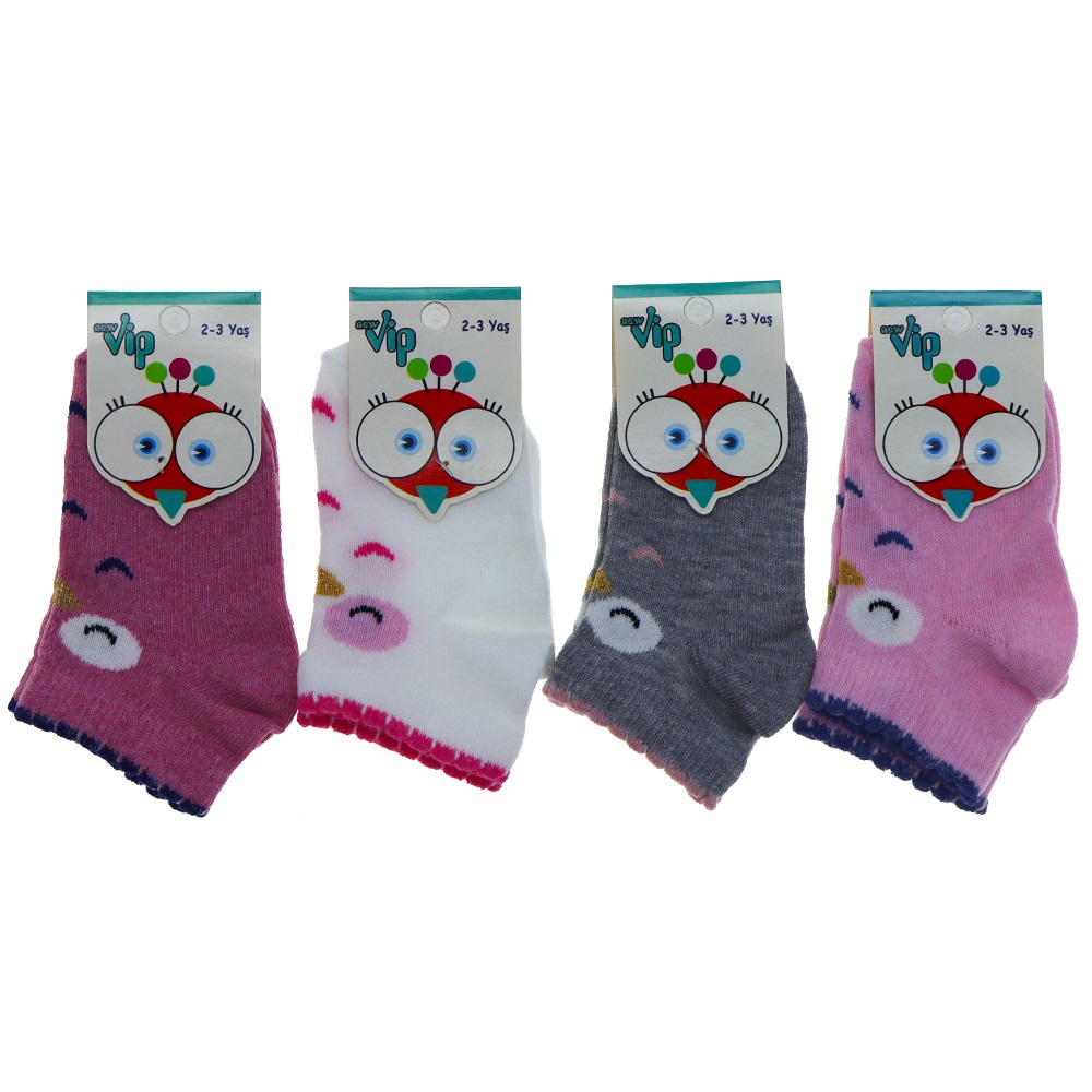 Vip 103 Desenli Mevsimlik Kız Bebe Patik Çorap