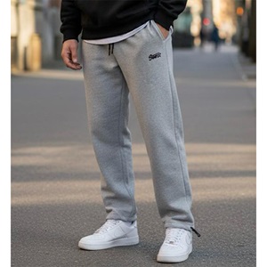 BLR 19909 Erkek 3 İp Bagy Stwd Nakışlı Flato Fermuarlı Paça Stoperli Eşofman Alt S-2XL