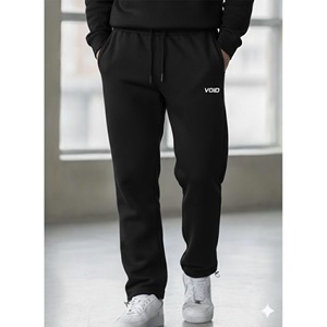 BLR 19910 Erkek 3 İp Bagy Voıd Nakışlı Flato Fermuarlı Paça Stoperli Eşofman Alt S-2XL