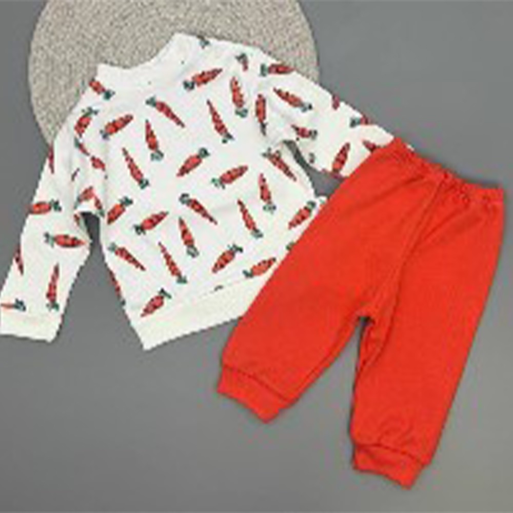 Ceylan Bebe 0009 Bebe Penye Havuç Baskılı Takım 9-18 Ay