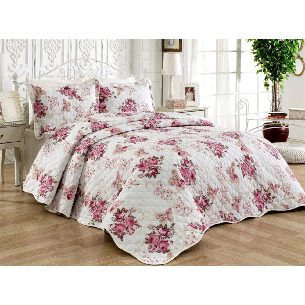 Atlas Çift Kişilik Desenli Pike Yatak Örtüsü 235X255 Cm