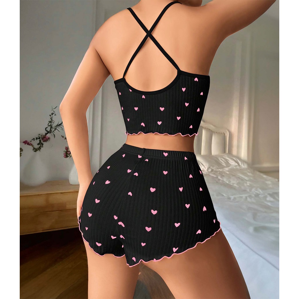 Lily Bianca 13011 Bayan Fantazi Şortlu Takım Gecelik