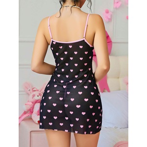 Lily Bicnca LB 180 Bayan Dantelli Fantazi Kısa Gecelik