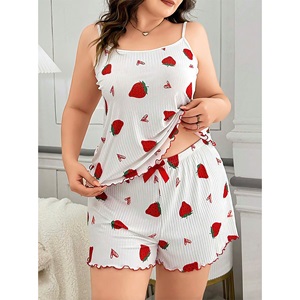 Lily Bianca 13040 Bayan Battal Fantazi Şortlu Takım Gecelik - Beyaz - 2XL