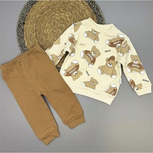 Ceylan Bebe 0009 Penye Sevimli Ayıcıkler Baskılı Takım 9-18 Ay