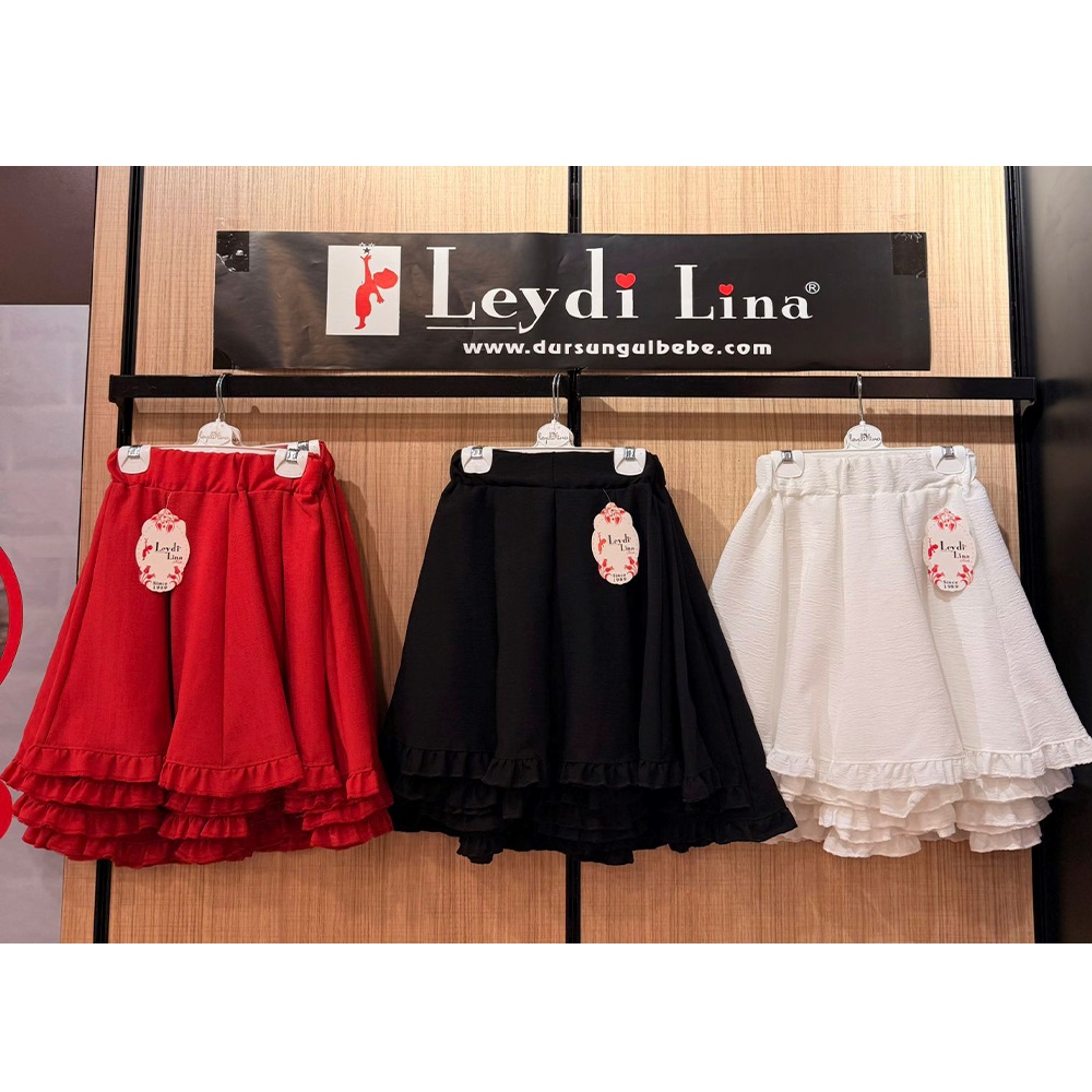 Leydi Lina 845 Kız Çocuk Firfirlı Etek 5-12 Yaş