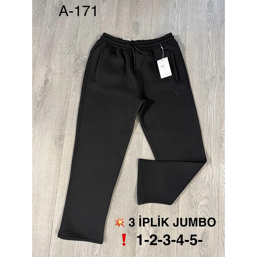 Atrax A-171 Erkek 3 İp Jumbo Açık Paça Eşofman Alt XL-5XL